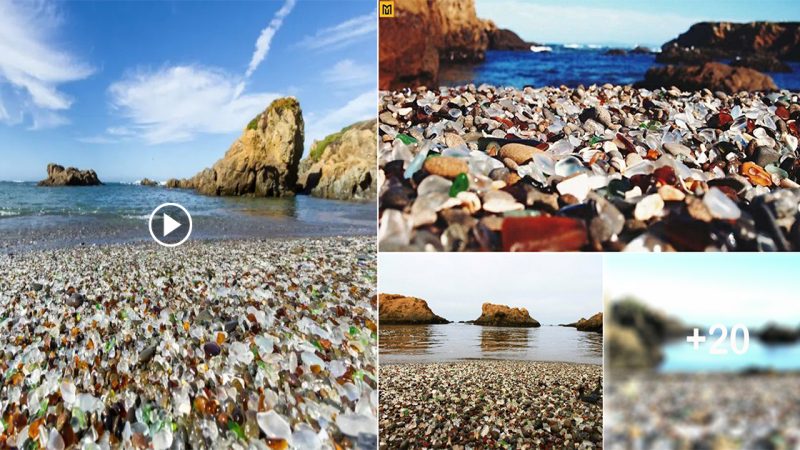 Explore the beautiful Glass Beach in California