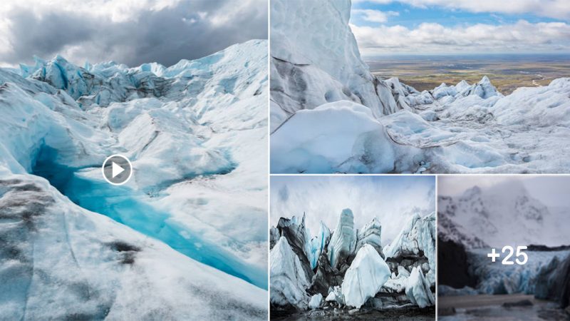 “Exploring the Majestic Iceland Glacier in Skaftafell National Park, Iceland”